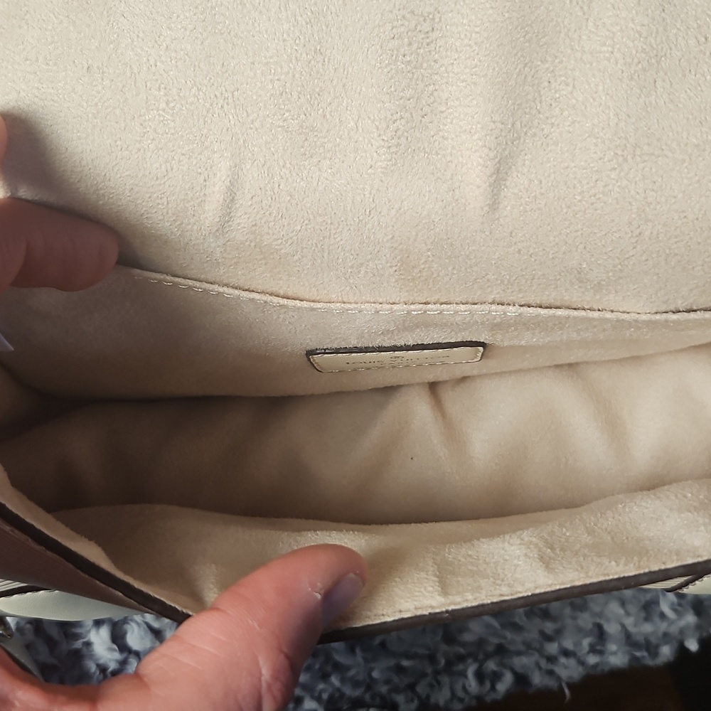 Cream Art Deco Designer Buci Crossbody Bag, B15278 LV - Picture 12 of 16